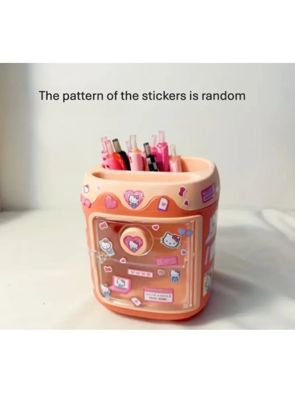 Hello Kitty Pen Holder Desk Organizer Makeup Brush Storage Box Cute Gift Decor